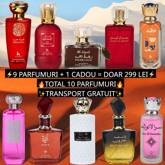 Pachet VIP de Dama - 10 Parfumuri - Transport Gratuit