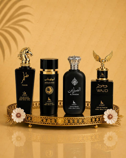 Set 4 Parfumuri Orientale Barbatesti - Tahir + Apollo Mane Black + Al Sayadin + Wajud