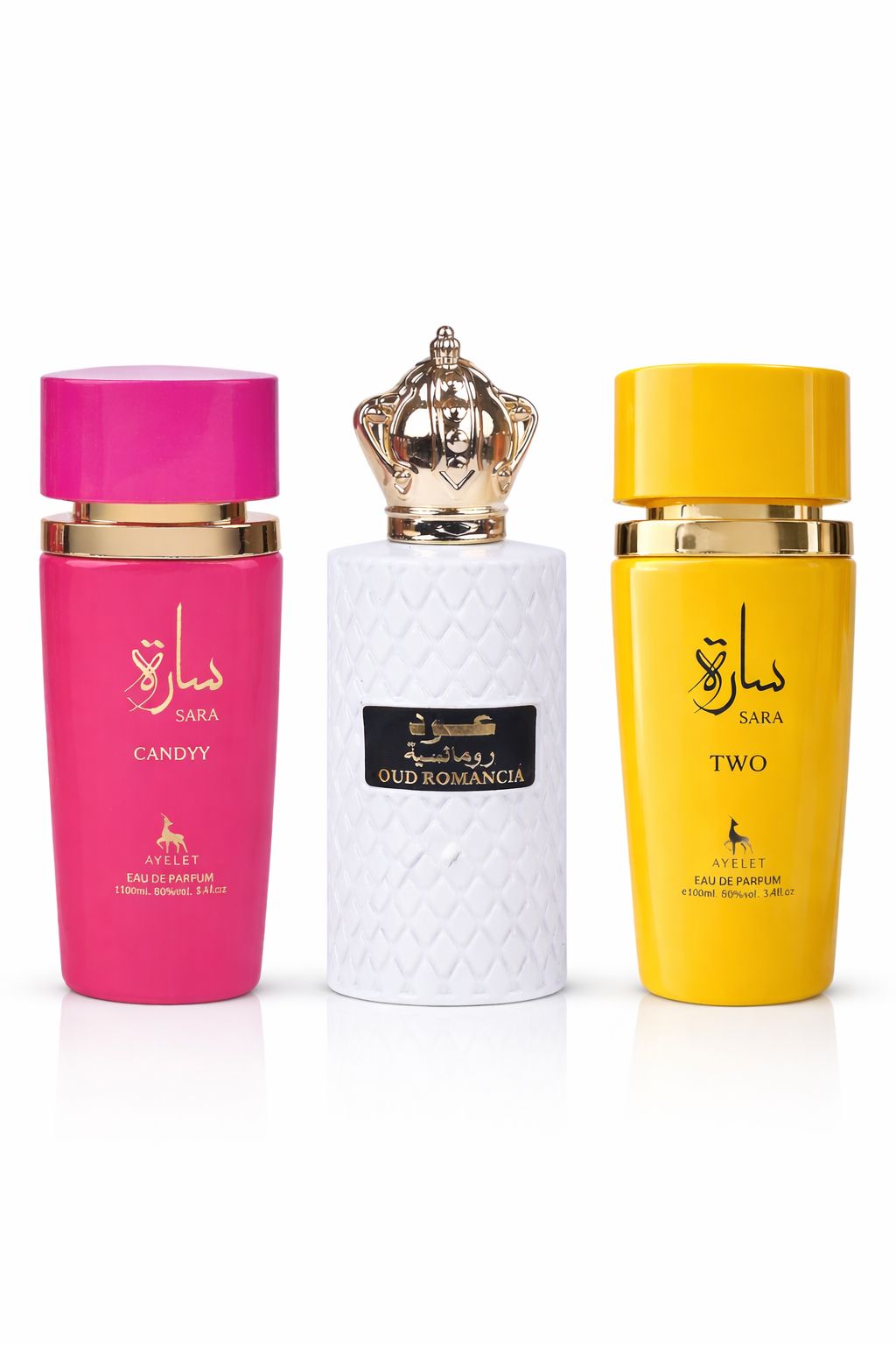 Set 3 Parfumuri Orientale de Dama - Sara Two + Oud Romancia + Sara Candy