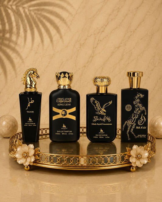 Set 4 Parfumuri Orientale Barbatesti - Tahir + King Lion + Ghala Zayed Concentrate + Malik al Lail
