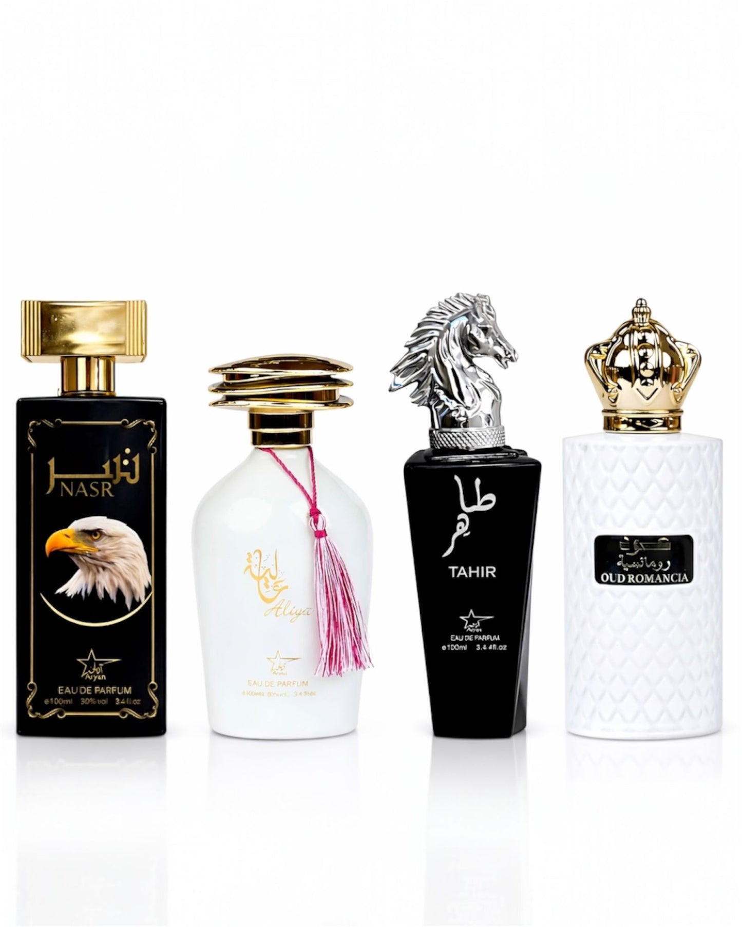 Set 4 Parfumuri Orientale ( 2xDama + 2xBarbat) - Nasr + Aliya + Tahir + Oud Romancia