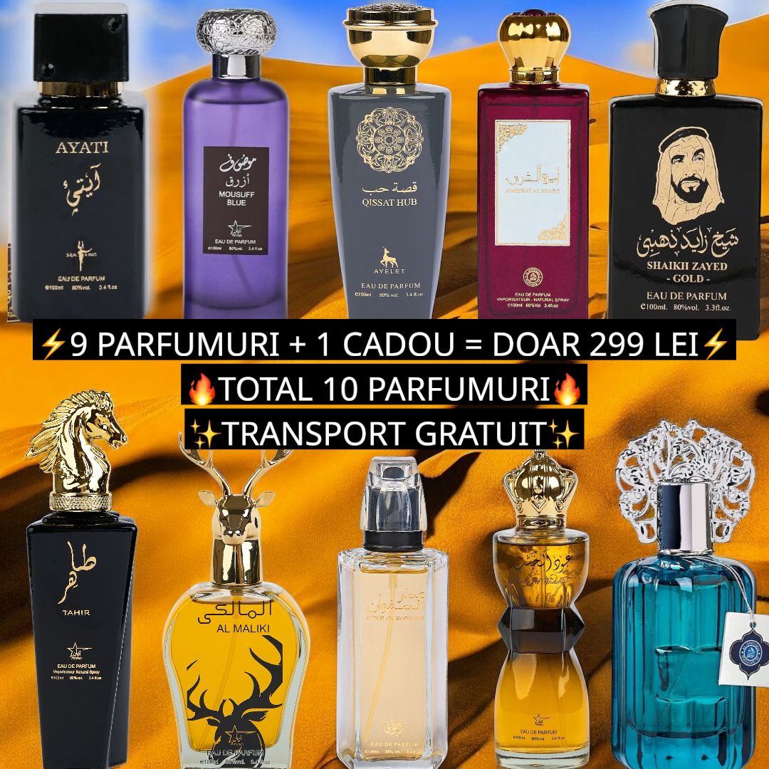 Pachet VIP Barbatesc - 10 Parfumuri - Transport Gratuit