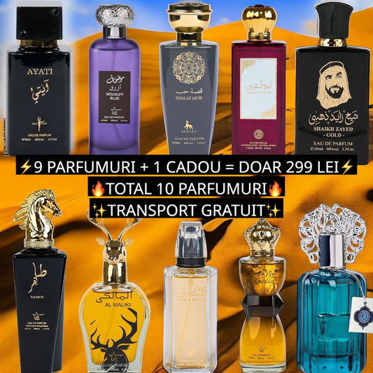 Pachet VIP Barbatesc - 10 Parfumuri - Transport Gratuit
