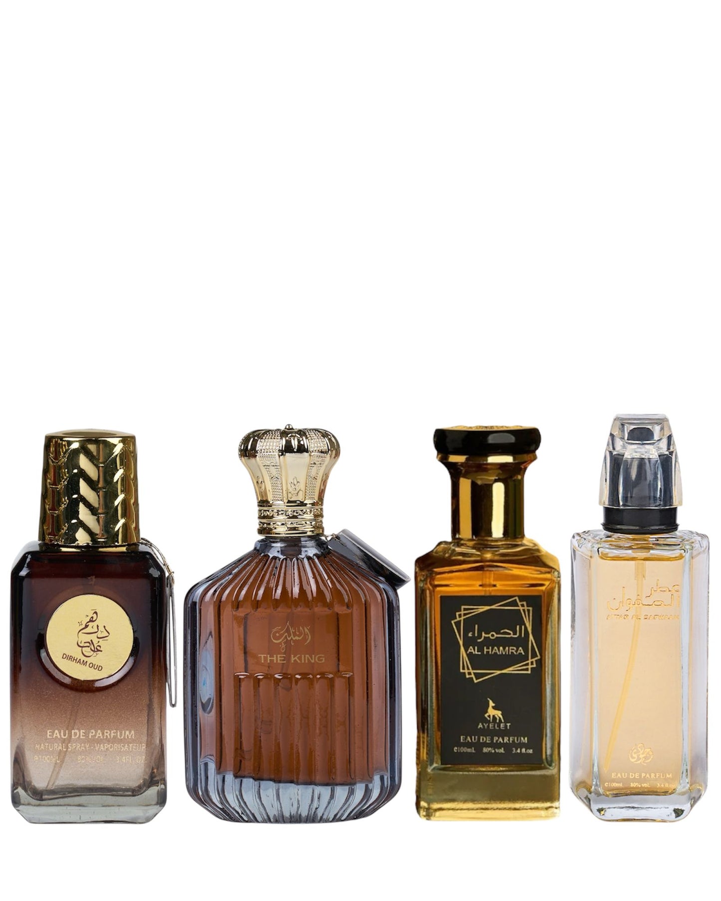 Set 4 Parfumuri Orientale De Barbati - Dirham Oud + The King  + Attar Safwaan + Al Hamra