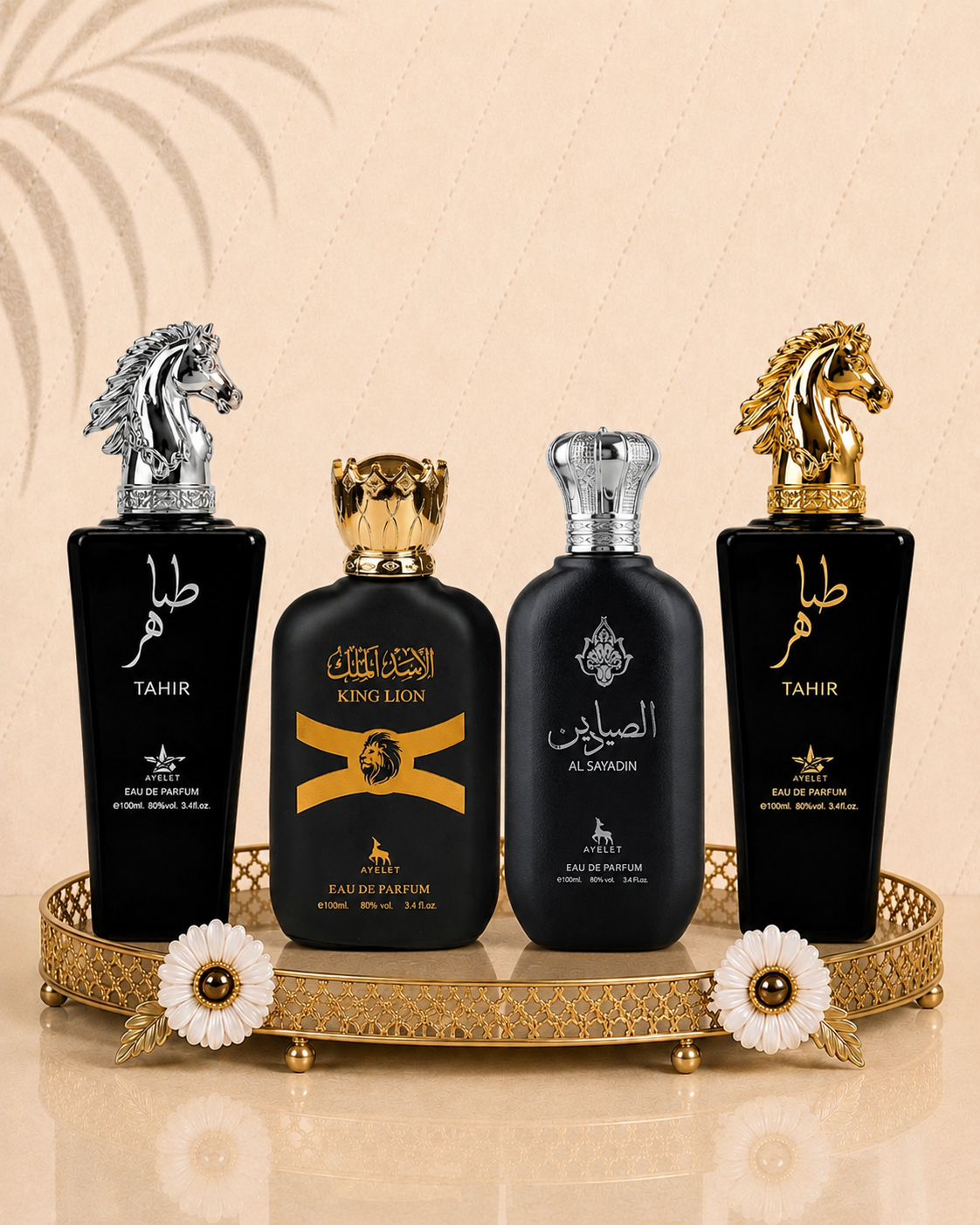 Set 4 Parfumuri Orientale de Barbati - Tahir Gold + Al Sayadin + King Lion + Tahir Silver