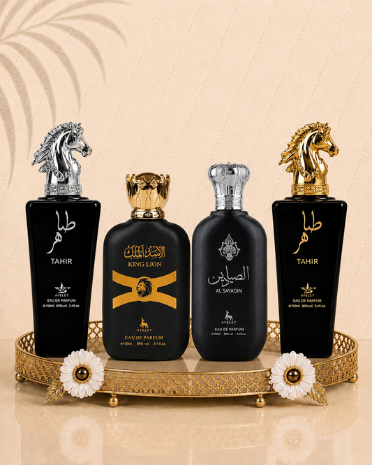 Set 4 Parfumuri Orientale de Barbati - Tahir Gold + Al Sayadin + King Lion + Tahir Silver