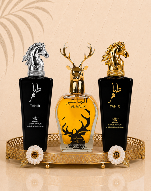Set 3 Parfumuri Orientale De Barbati - Tahir Silver + Maliki + Tahir Gold