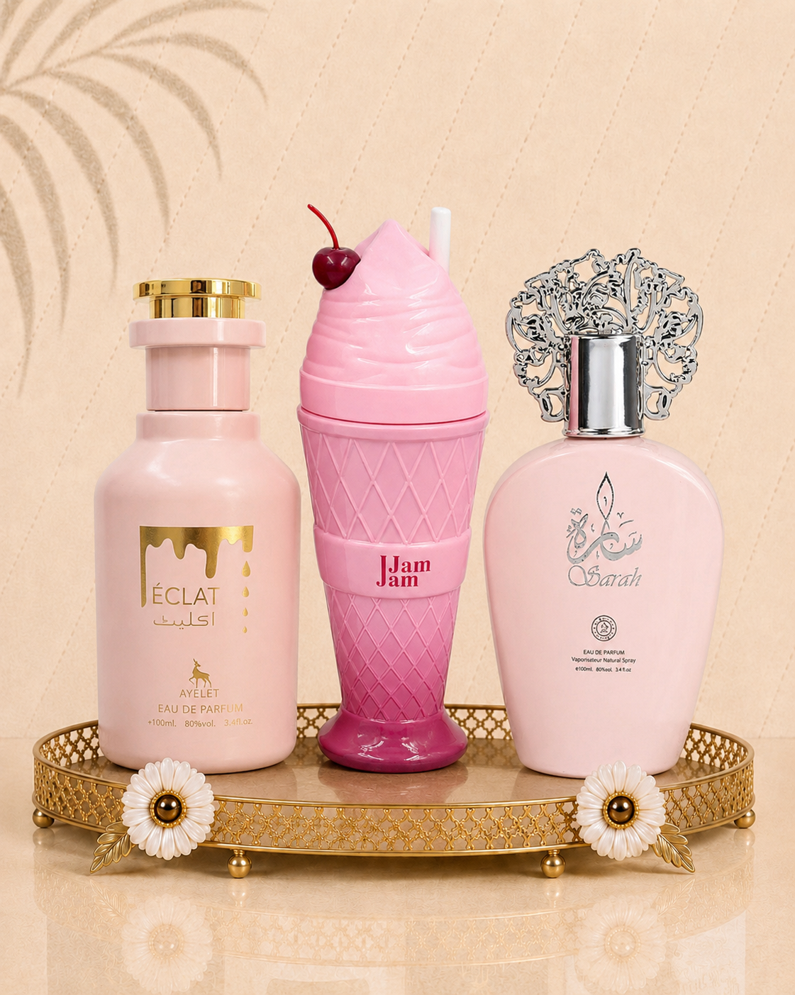 Set 3 Parfumuri Orientale de Dama - Eclat + Jam Jam Pink + Sarah