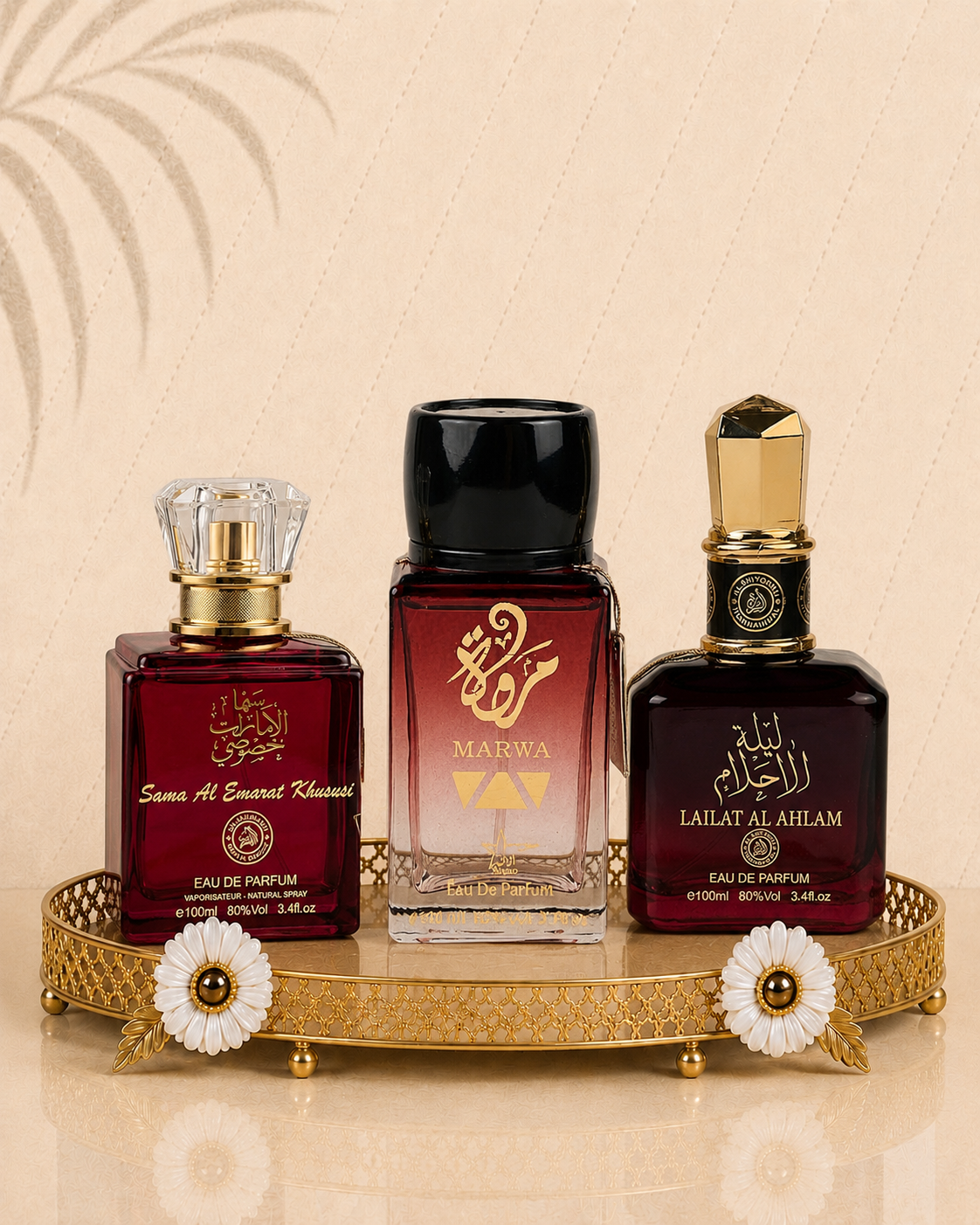 Set 3 Parfumuri Orientale de Dama - Sama El Emarat Khususi + Marwa + Lailat