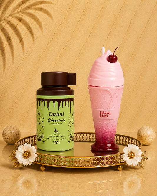 Set 2 Parfumuri Orientale (Dama + Barbat) - Dubai + Jam Jam