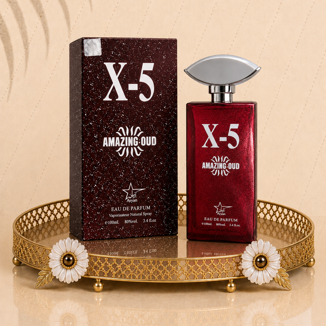 Set 5 Parfumuri Orientale (2xDama + 3xBarbat) - Sara Two + X5 Amazing Oud + Al Hamra + Mango Lush + Al Khaleej