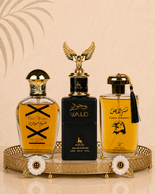 Set 3 Parfumuri Orientale De Barbati - Oud Modern + Wajud + Center El Kannas