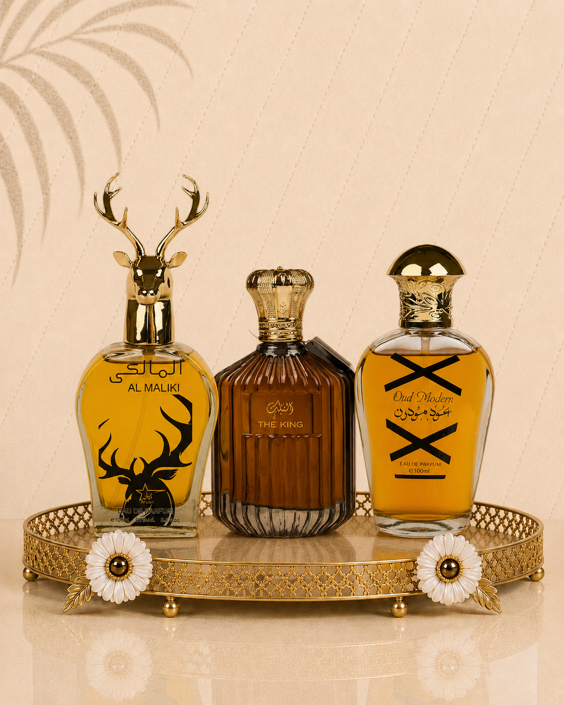 Set 3 Parfumuri Orientale De Barbati - Al Maliki + The King + Oud Modern