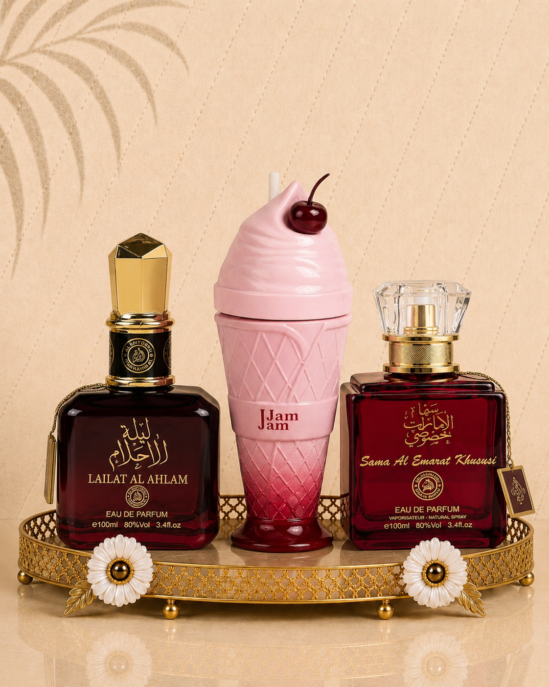 Set 3 Parfumuri Orientale De Dama - Sama Emarat + Jam Jam + Lailat Ahlam