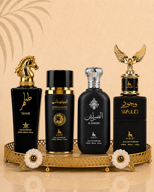 Set 4 Parfumuri Orientale Barbatesti - Tahir + Apollo Mane Black + Al Sayadin + Wajud