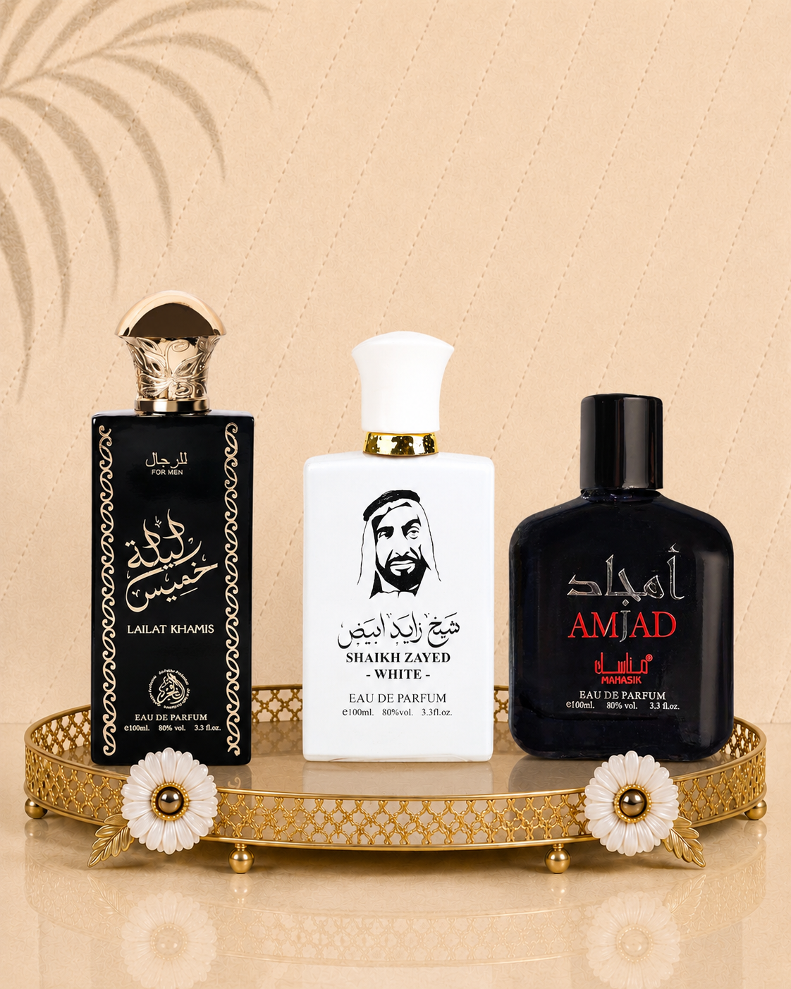 Set 3 Parfumuri Orientale De Barbati - Lailat Khamis + Zayed White + Amjad