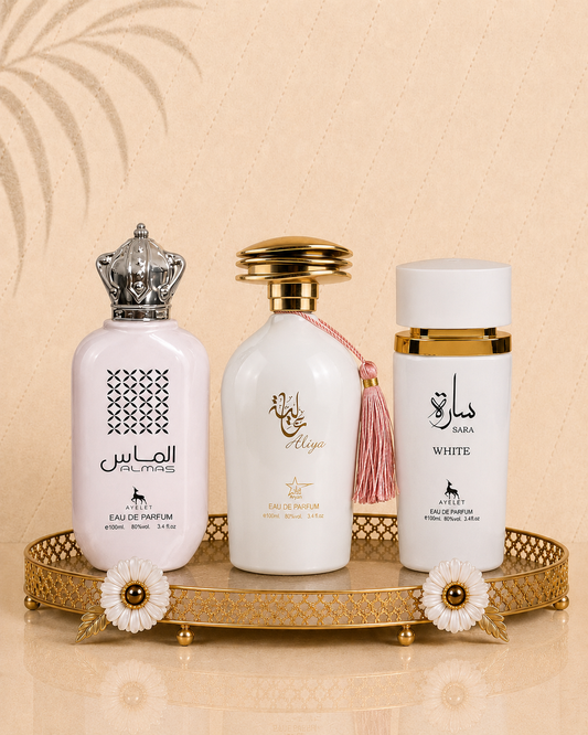 Set 3 Parfumuri Orientale De Dama - Oud Romancia + Sara White + Aliya
