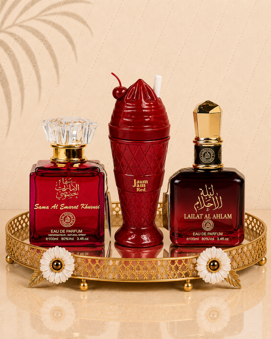 Set 3 Parfumuri Orientale De Dama - Sama Emarat + Jam Jam Red + Lailat Ahlam