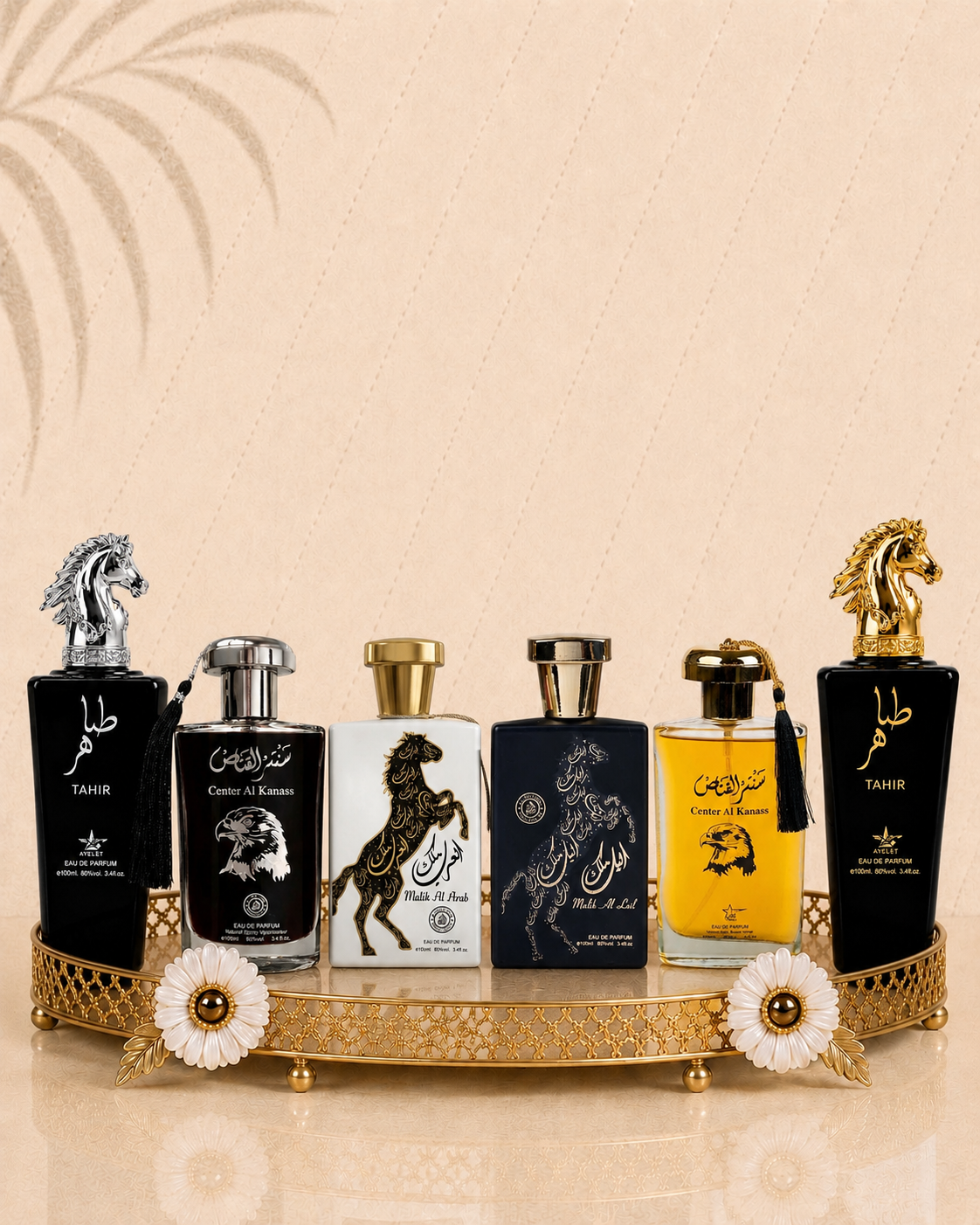 Set 6 Parfumuri Orientale Barbatesti - Tahir Gold + Center El Kannas + Tahir Silver + Center El Kannas Silver + Malik Al Lail + Malik al Arab