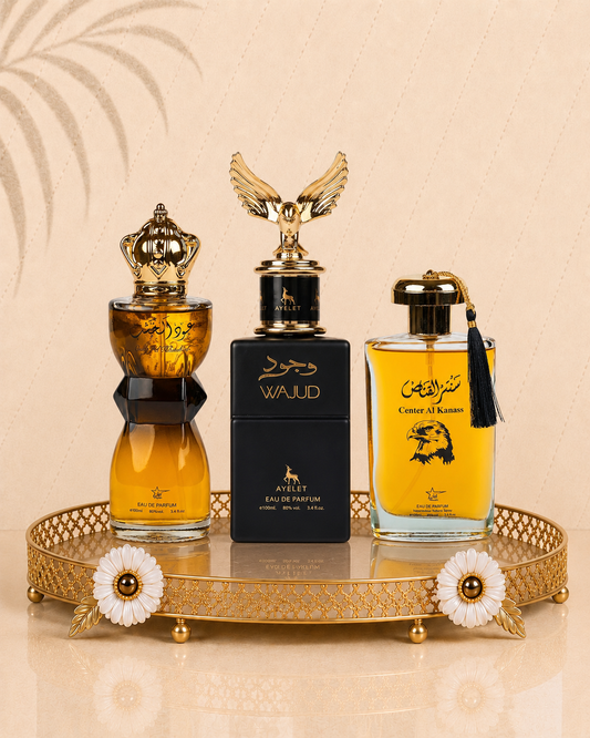 Set 3 Parfumuri Orientale De Barbati - Oud Al Khashab + Wajud + Center El Kannas