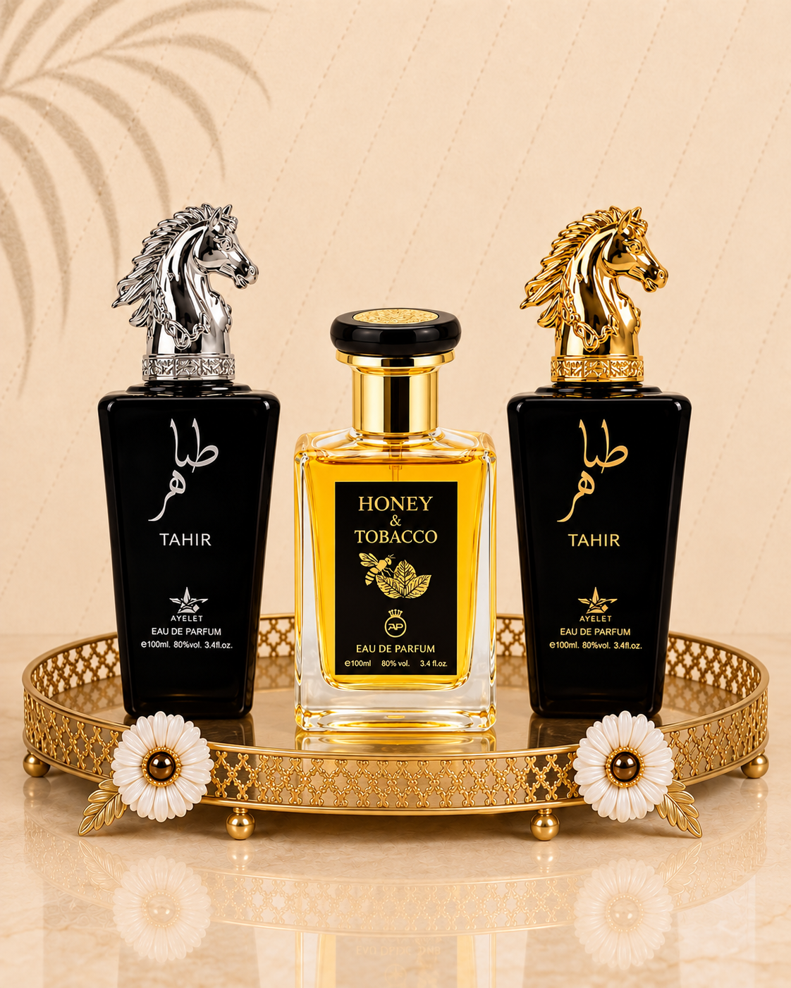 Set 3 Parfumuri Orientale De Barbati - Tahir Silver + Honey & Tobacco + Tahir Gold