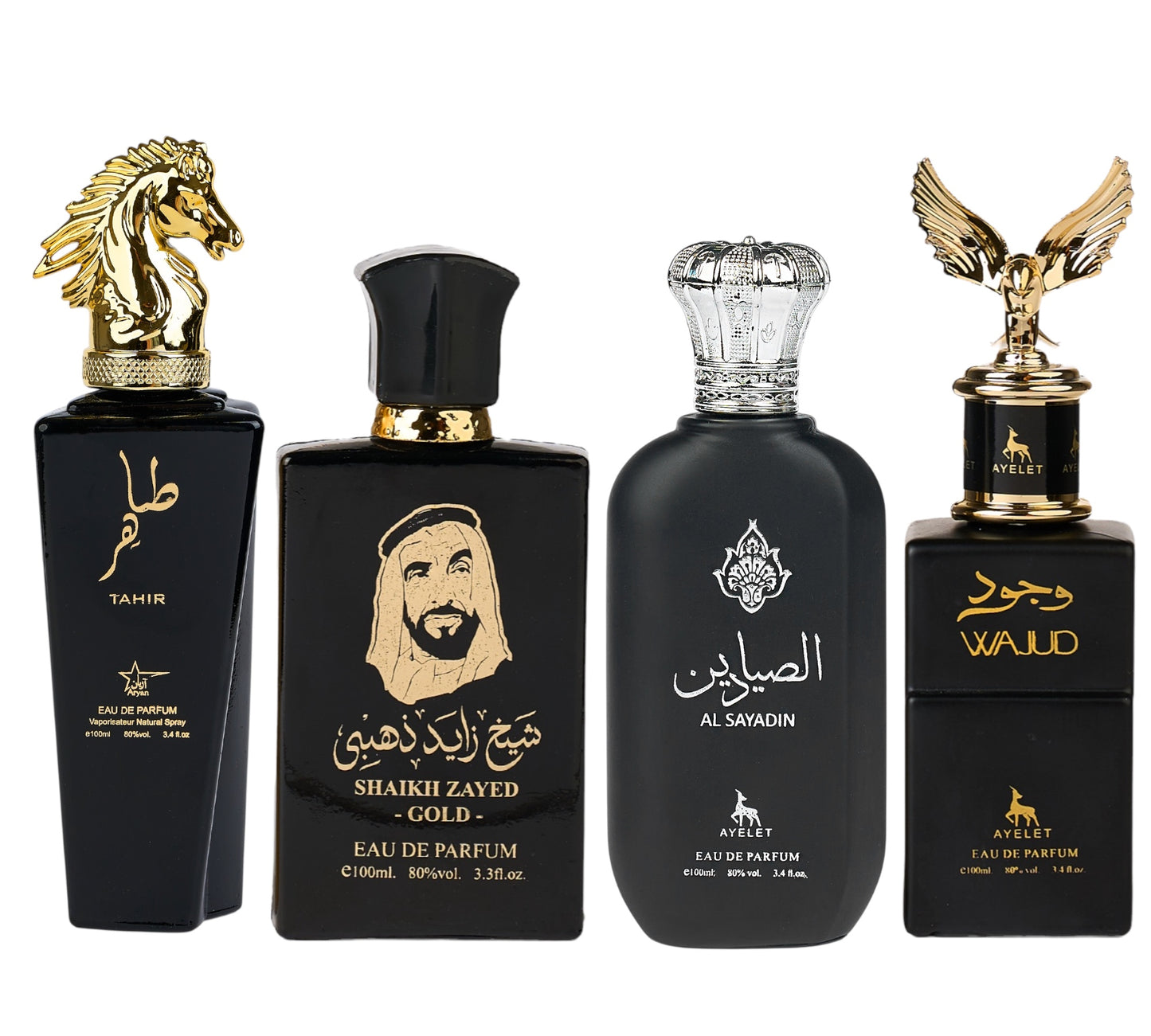 Set 4 Parfumuri Orientale de Barbati - Tahir + Sheik Zayed Gold + Al Sayadin + Wajud