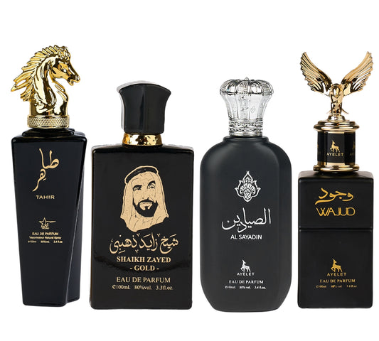Set 4 Parfumuri Orientale de Barbati - Tahir + Sheik Zayed Gold + Al Sayadin + Wajud