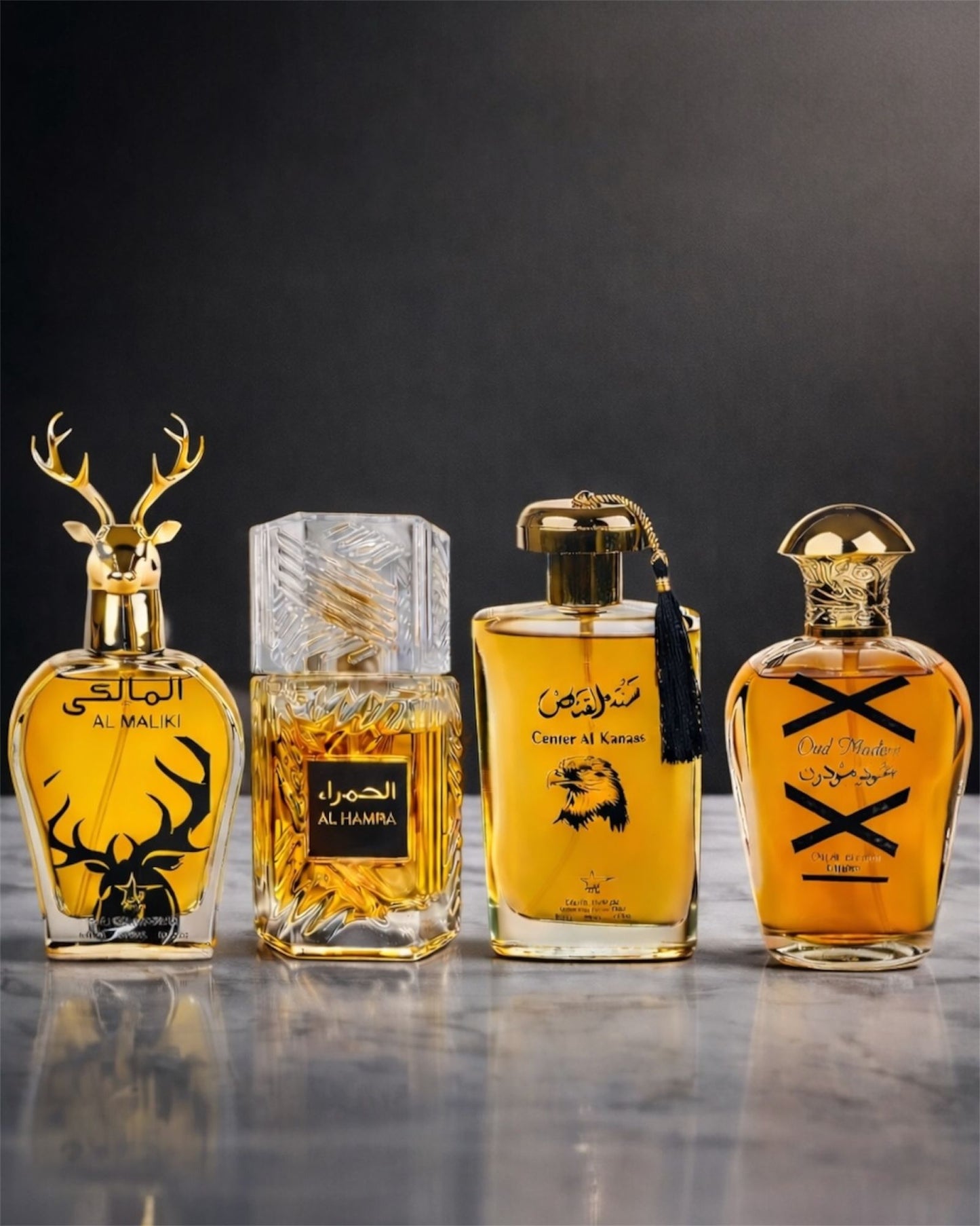 Set 4 Parfumuri Orientale De Barbati -  Al Hamra Royal + Oud Modern + Center el Kannas + Maliki