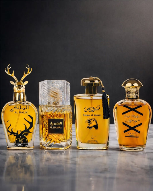 Set 4 Parfumuri Orientale De Barbati -  Al Hamra Royal + Oud Modern + Center el Kannas + Maliki