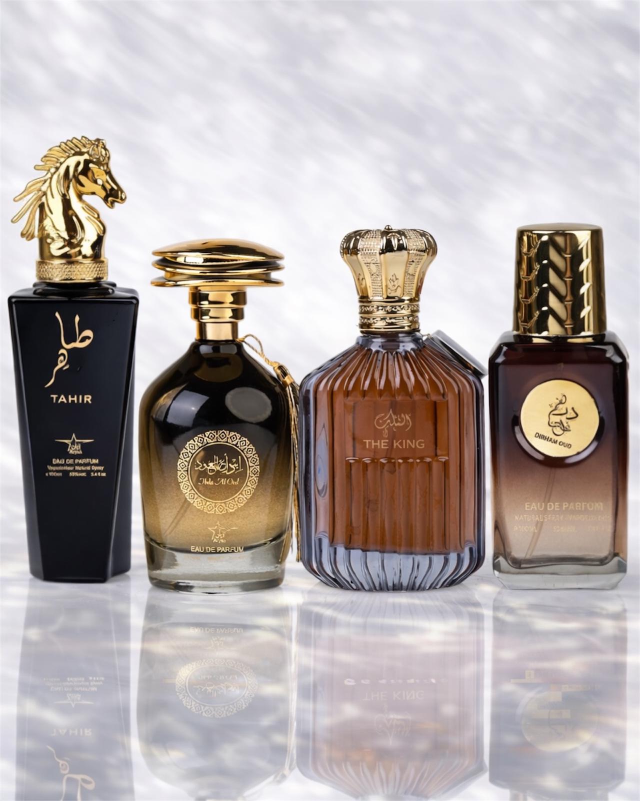 Set 4 Parfumuri Orientale De Barbati - Tahir + Dirham Oud + The King  + Ibda al Oud