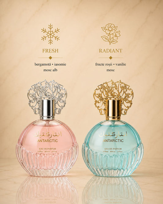Set 2 Parfumuri Orientale ( Dama + Barbat ) - Antartic Pink + Antartic Blue
