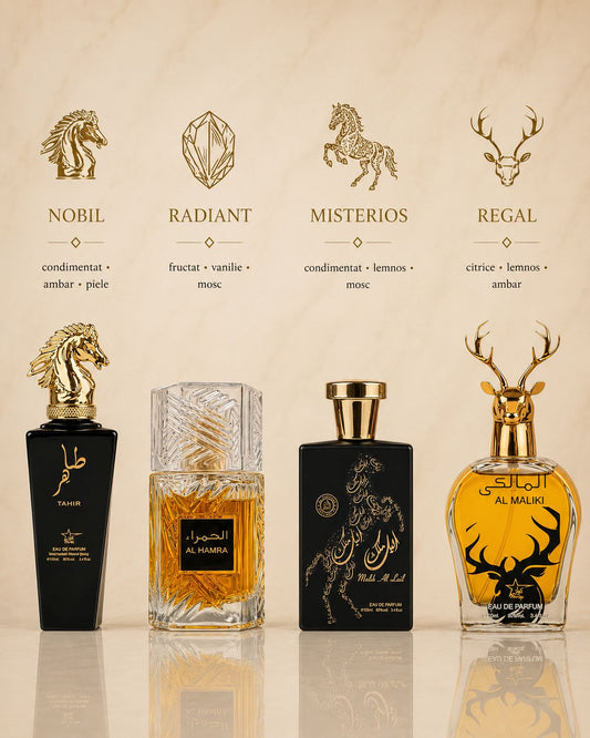 Set 4 Parfumuri Orientale Barbatesti - Maliki + Malik Lail + Al Hamra + Tahir