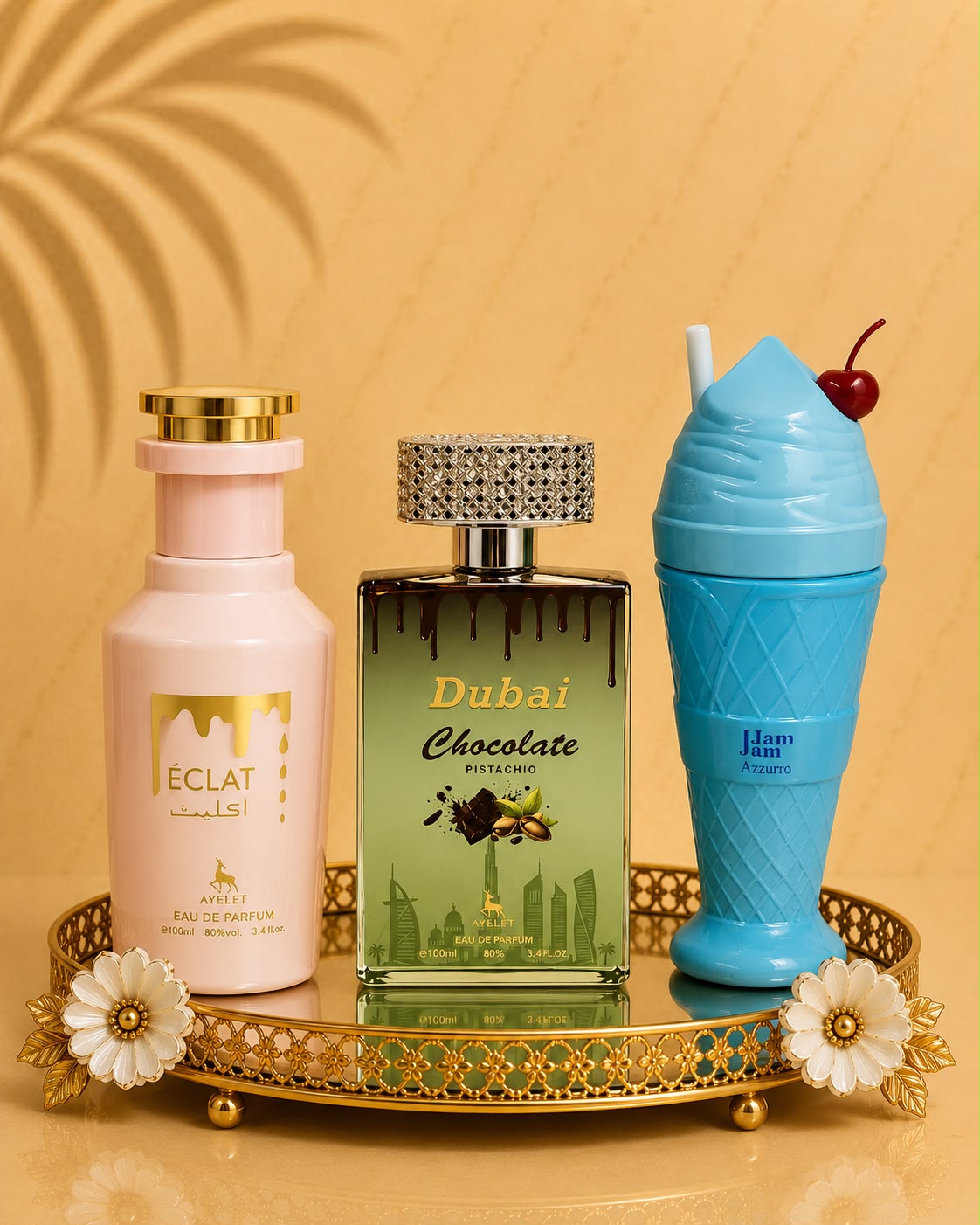 Set 3 Parfumuri Orientale de Dama -  Eclat + Dubai Chocolate + Jam Jam