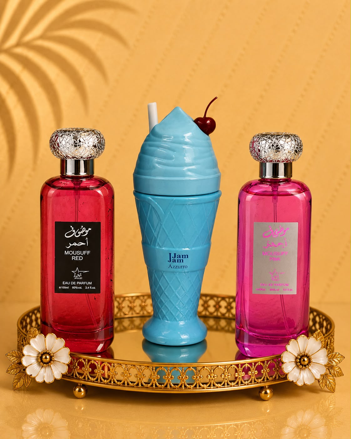 Set 3 Parfumuri Orientale De Dama - Mousuff Pink + Jam Jam + Mousuff Red