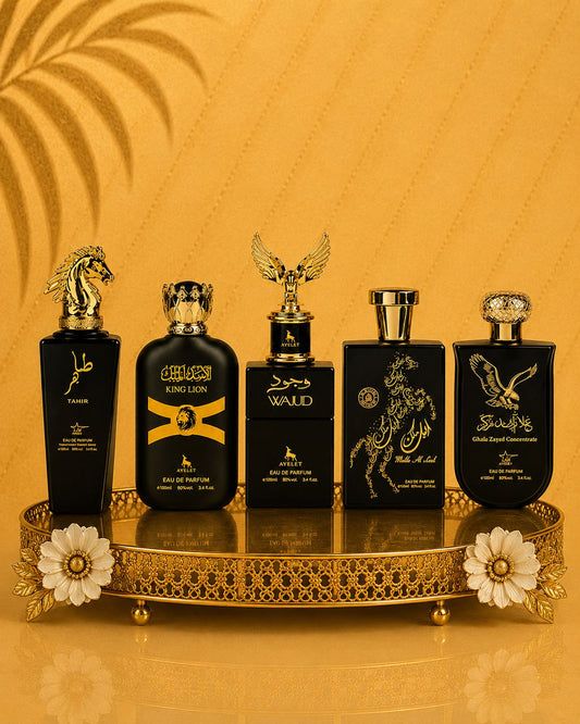 Set 5 Parfumuri Orientale Barbatesti - Tahir + King Lion + Ghala Zayed Concentrate + Malik al Lail + Wajud