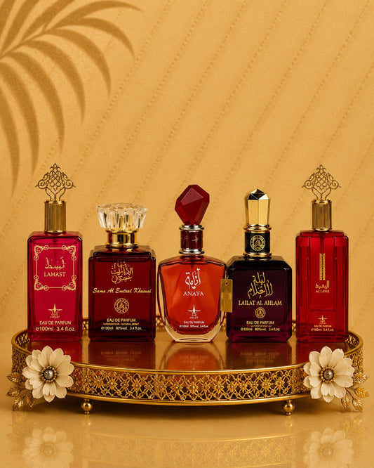 Set 5 Parfumuri Orientale De Dama - Al Khaleej + Sama Emarat + Anaya + Lailat Ahlam + Lamast