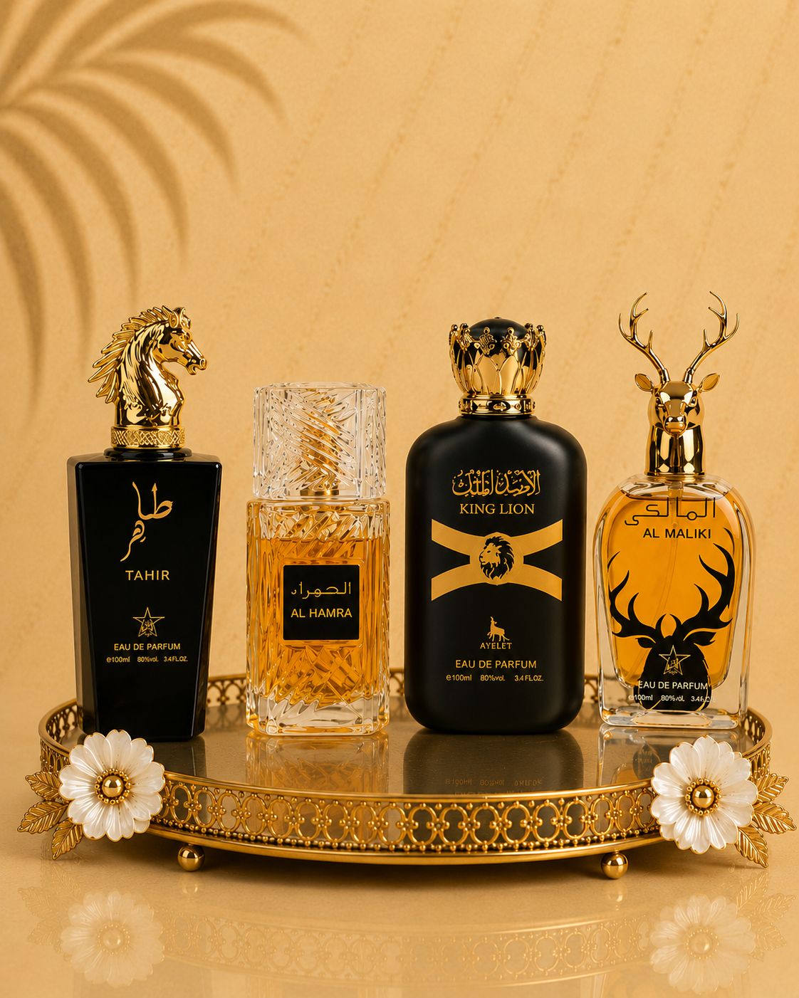 Set 4 Parfumuri Orientale Barbatesti - Tahir + King Lion + Al Hamra Royal + Maliki