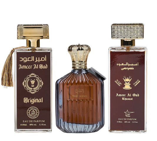 Set 3 Parfumuri Orientale De Barbati - Ameer Original + The King + Ameer Khususi
