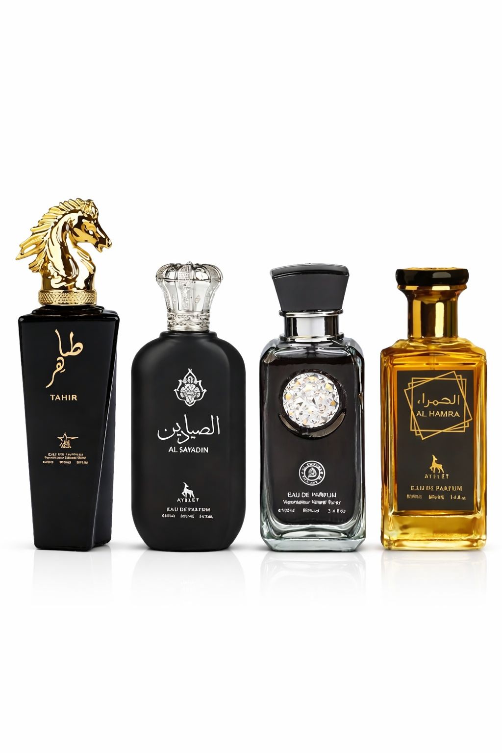 Set 4 Parfumuri Orientale Barbatesti - Tahir + Al Sayadin+ Crystal Black + Al Hamra