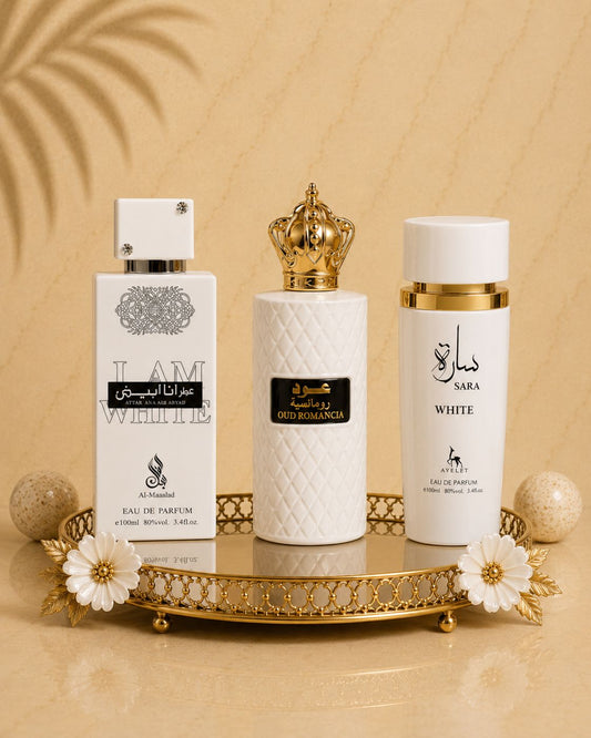 Set 3 Parfumuri Orientale De Dama - I Am White + Sara White + Aliya
